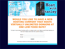 Tablet Screenshot of hostwithstanley.com